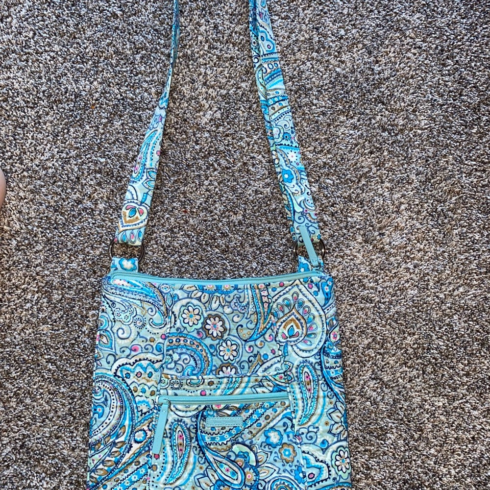 Blue Paisley Shoulder Bag